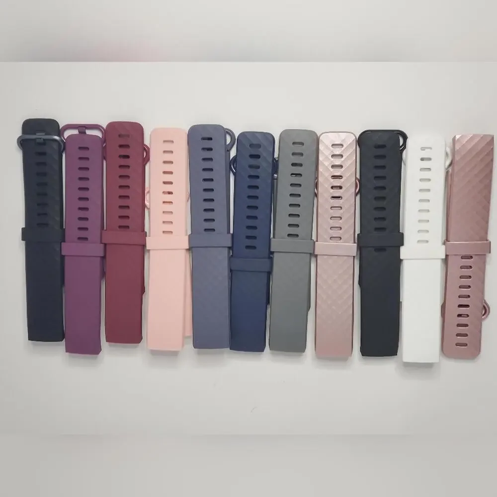 #30 Lot Of 11 Pack Silicone Replacement Wristband Fitbit Charge4/Charge3